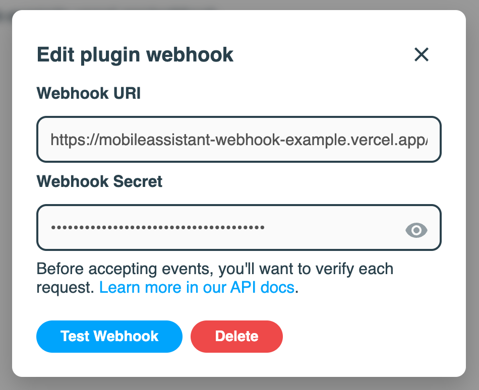 Webhook Test Page